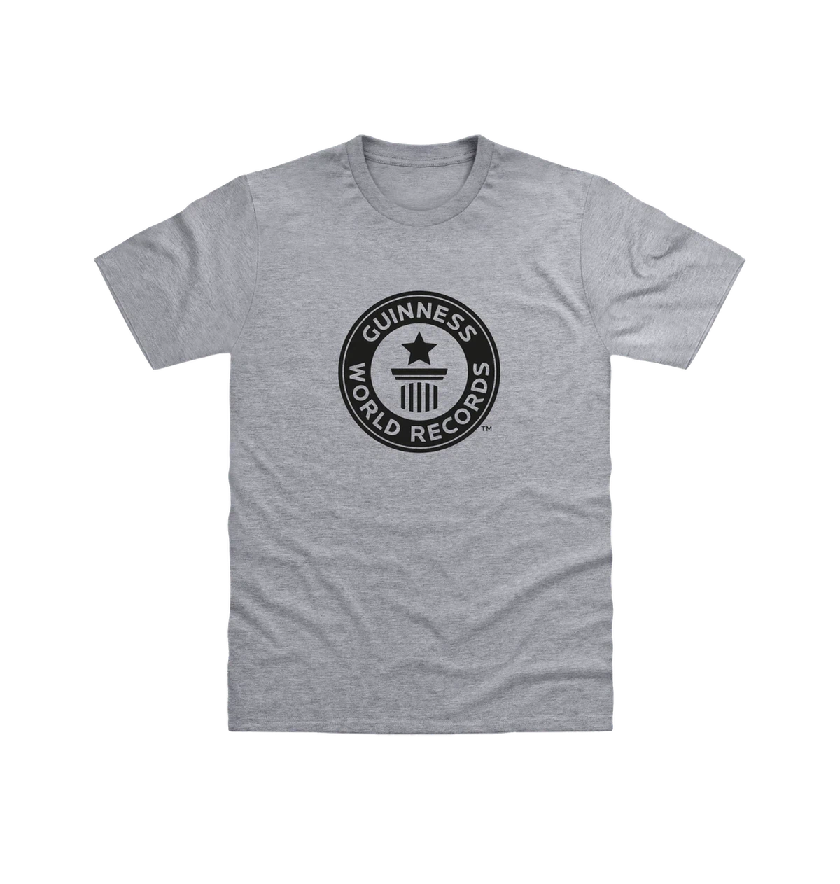 Sport Grey Guinness World Records Men\u2019s T Shirt - Black Logo