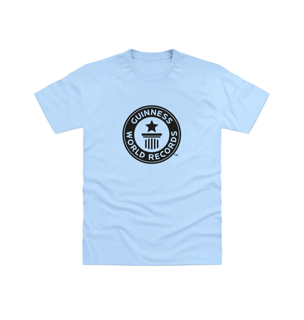 Light Blue Guinness World Records Men\u2019s T Shirt - Black Logo