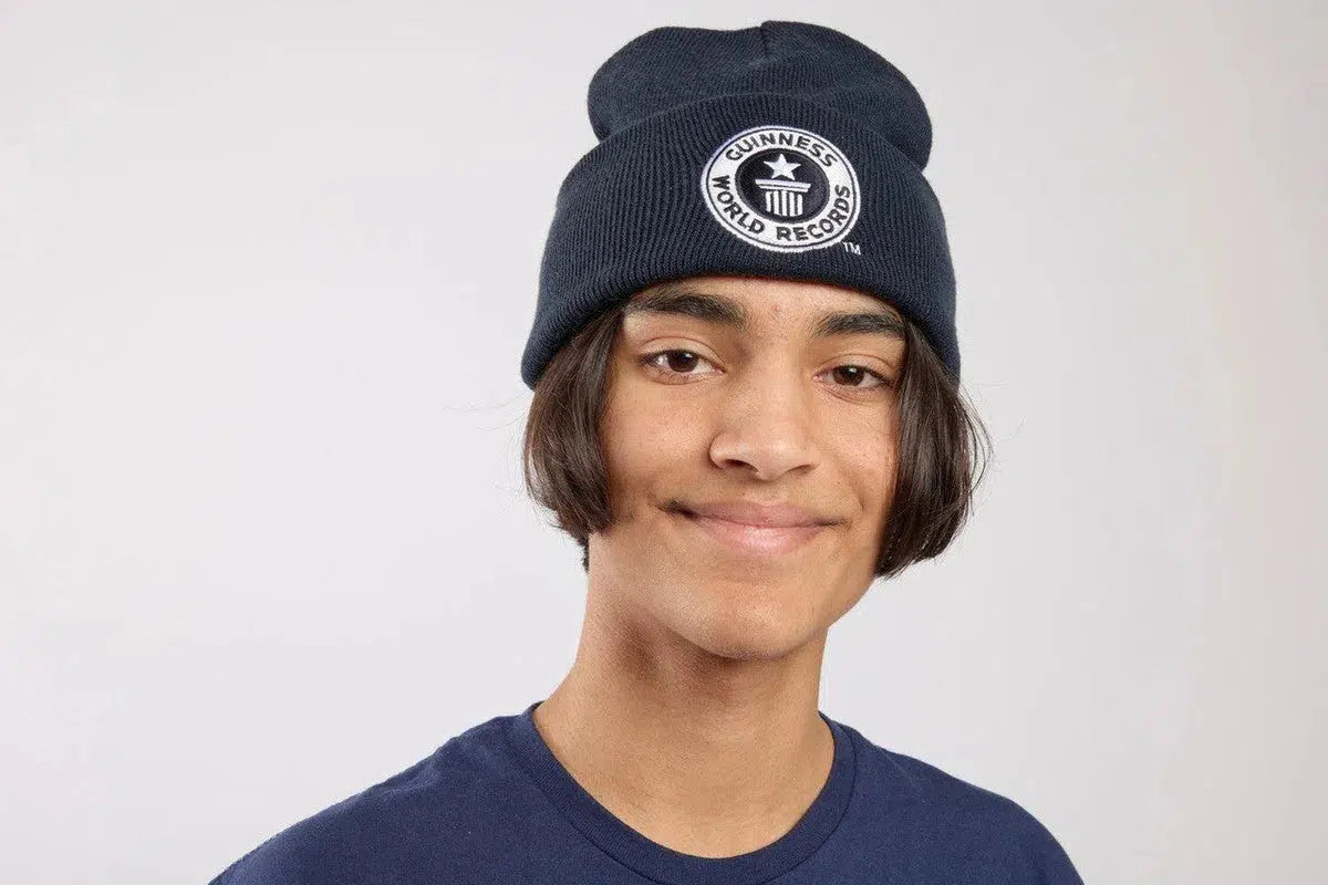 Guinness World Records Navy Beanie GWR Store