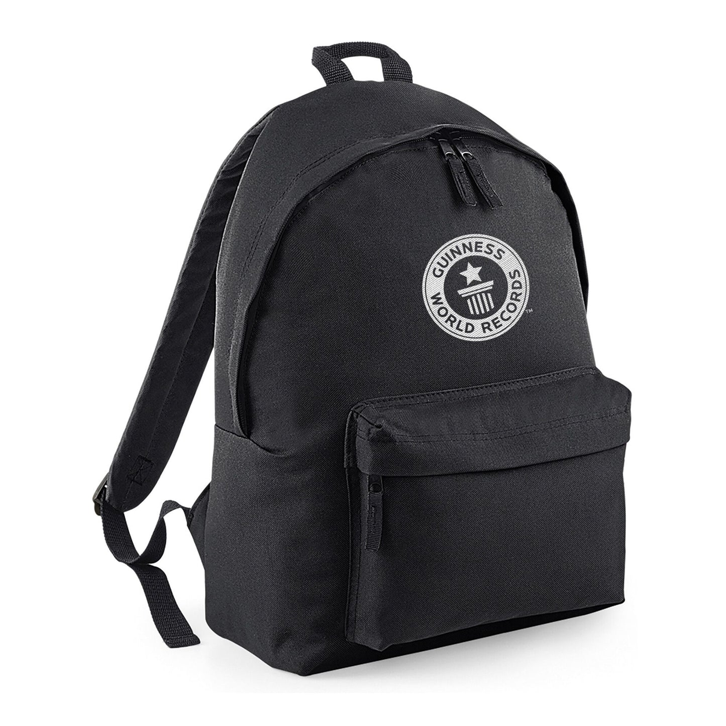 Black Guinness World Records Kids Backpack \u2013 White Logo