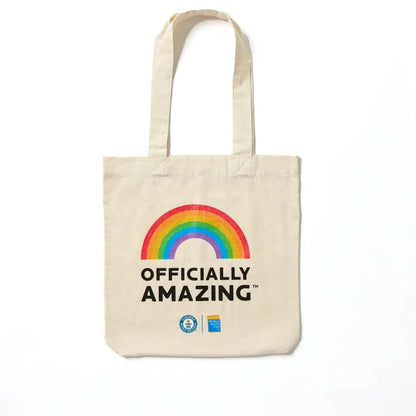 Officially Amazing Pride Tote Bag - Beige GWR Store