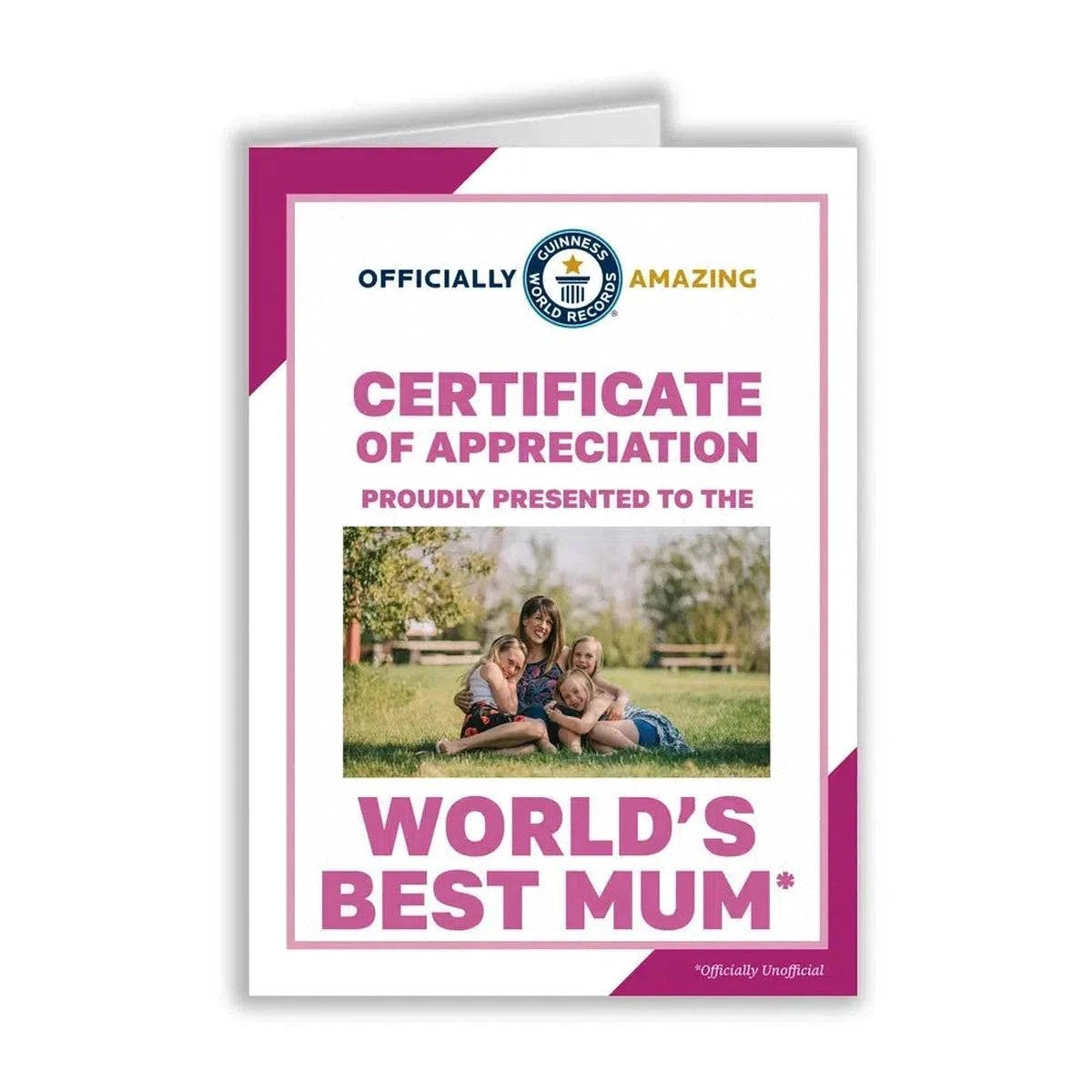 Personalised Certificate of Appreciation Greeting Card GWR Store