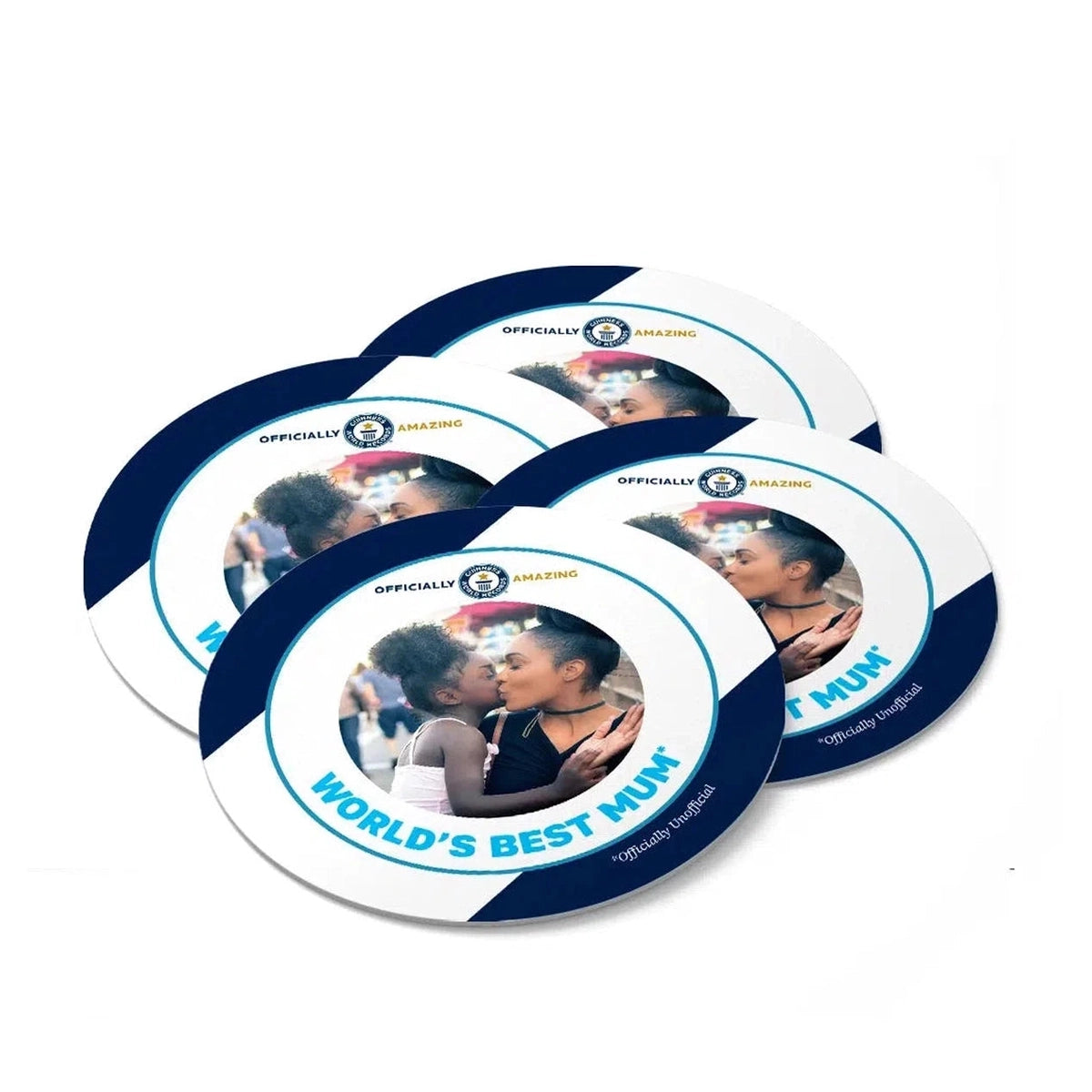 Personalised World's Best Mum Round Coasters GWR Store