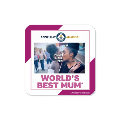 Personalised World's Best Mum Square Coasters