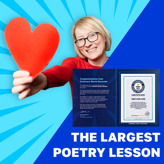 Printed Certificate of Participation Laura Mucha Poetry Lesson