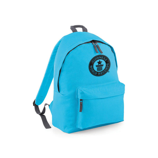 Backpack with black logo