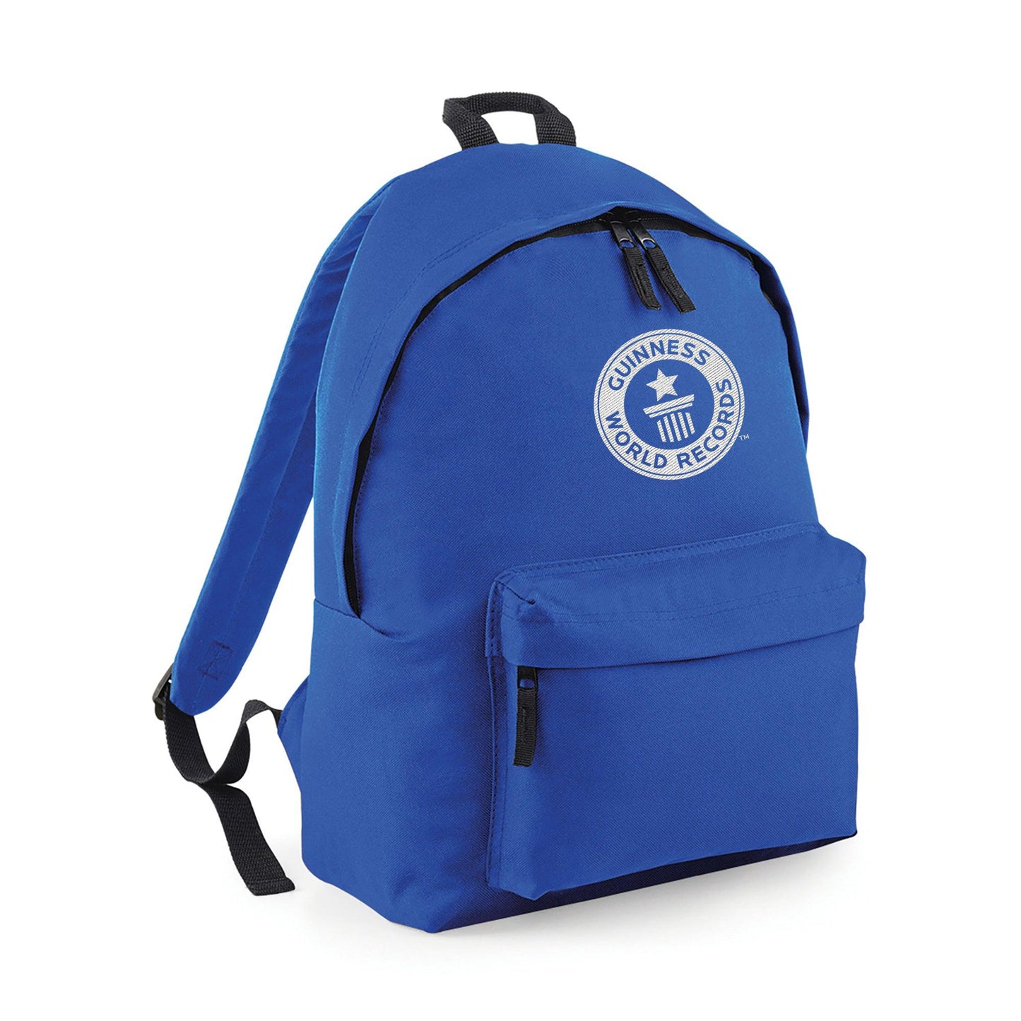 Backpack with white logo